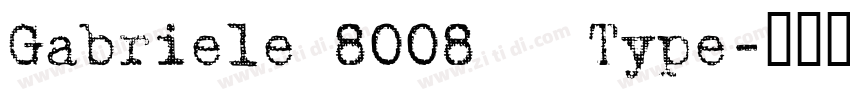 Gabriele 8008   Type字体转换